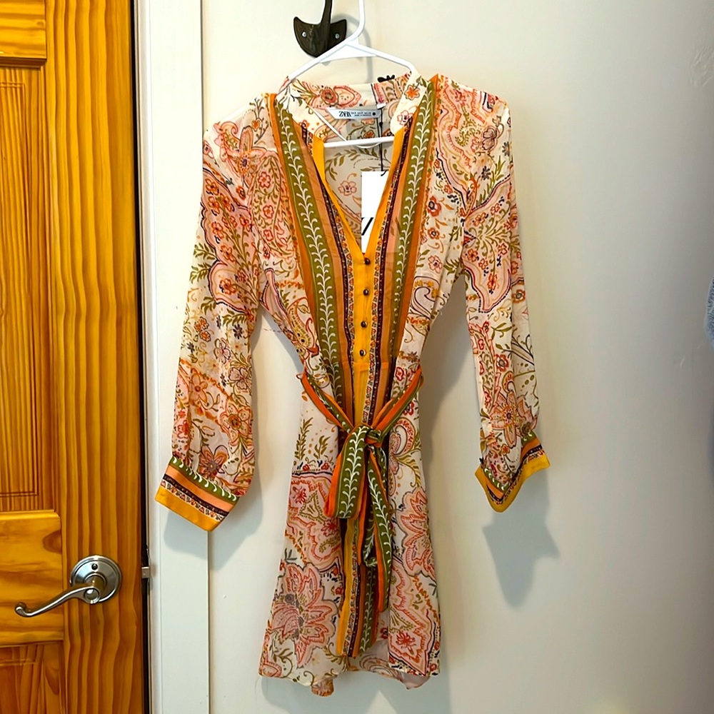 Dress by Zara, size Small. Various colors. Never worn!